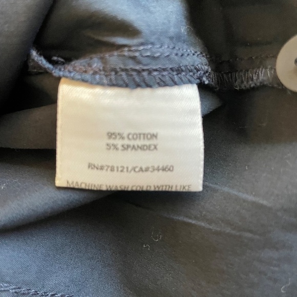 Eileen Fisher Navy Short Sleeve Petite Cotton/Spandex Button Down Top. Sz. PP - Picture 13 of 13